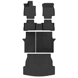 AUXKO All Weather Floor Mats Cargo Mat Rear Back Seat Protector Fits for Toyota Rav4 Hybrid 2019-2024 2025 TPE Liner Toyota Rav4 Accessoires Odorless Anti-Slip Black