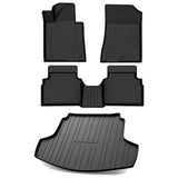 Auxko All Weather Floor Mats Cargo Mat Fit for Kia K5 FWD 2021-2026 & Hyundai Sonata (Only FWD & Gas) 2020-2026 TPE Liners Accessories Guard Odorless Anti-Slip All Season Black