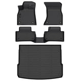 Auxko All Weather Floor Mats Cargo Mat Fit for Audi Q5 SQ5 (Include Sportback) 2025 2024-2018 TPE Rubber Liners Set All Season Guard Odorless Anti-Slip Floor Mats Cargo Liner Black