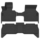 Auxko All Weather Floor Mats Fits for BMW iX 2022 2023 2024 2025 TPE Rubber Liners Accessoires for BMW iX All Season Guard Odorless Anti-Slip Mats for 1st & 2nd Row