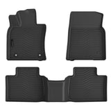 Auxko All Weather Floor Mats Fit for Toyota Camry 2025 2026 Include Hybrid LE/SE/XLE/XSE TPE Liners Camry Accessories All Season Guard Odorless Anti-Slip Floor Mats Black