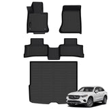 Auxko All Weather Floor Mats Cargo Mat Fit for 2023-2025 Bnez GLC 300/300E/43AMG TPE Liners Accessories All Season Guard Odorless Anti-Slip Floor Mats Cargo Mat for Bnez GLC 300 300E 43AMG Black
