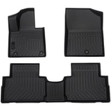 Auxko All Weather Floor Mats Fits for Hyundai Santa FE 2021 2022 2023 No Hybrid TPE Rubber Liners Set All Season Guard Odorless Anti-Slip Floor Mats