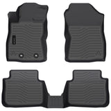 Auxko All Weather Floor Mats Fits for Subaru Crosstrek 2024 2025 TPE Rubber Liners Accessoires for Subaru Crosstrek All Season Guard Odorless Anti-Slip Mats for 1st & 2nd Row