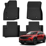 Auxko All Weather Floor Mats for Mazda CX-50 Hybrid 2025 TPE Liners All Season Accessories Guard Odorless Anti-Slip Floor Liners for Mazda CX50 Hybrid 2025