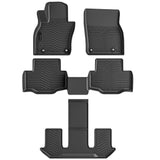 All Weather Floor Mats Fits for Mazda CX-90(Include PHEV) 2024 2025 6&7 seat 3 Rows TPE Rubber Liners Accessoires for Mazda CX90 2024 2025 All Season Guard Odorless Anti-Slip Mats