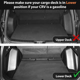 Auxko All Weather Cargo Liner Fit for Honda CRV 2023 2024 2025 2026 (Non Hybrid) Lowest Position TPE Rubber Liners CRV Accessories All Season Guard Odorless Anti-Slip Cargo Mat Black