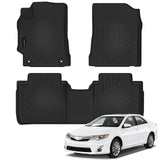 Auxko All Weather Floor Mats for Toyota Camry 2012-2017 All Season TPE Accessories Guard Odorless Anti-Slip Floor Liners for Toyota Camry 2012 2013 2014 2015 2016 2017