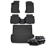 Auxko All Weather Floor Mats Cargo Mat Fit for Subaru Outback/Legacy 2020-2025 TPE Liners Accessories All Season Guard Odorless Anti-Slip Floor Mats Trunk Mat for Subaru Outback 2020-2025 Black