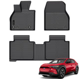 All Weather Floor Mats Fit for Subaru Solterra 2026 2025 2024 2023 Toyota bZ4X 2025 2024 TPE Rubber Liners Accessories All Season Guard Odorless Anti-Slip Floor Mats