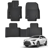 Auxko All Weather Floor Mats Fit for Lexus RX 2023-2025 (Include RX350 RX350h RX500h) NOT for RX450h+ PHEV TPE Rubber Liners Set RX Accessories Odorless Anti-Slip Floor Mats