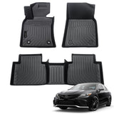 Auxko All Weather Floor Mats Fit for Toyota Camry Hybrid 2018-2024 TPE Rubber Liners Set Camry Hybrid Accessories All Season Guard Odorless Anti-Slip Floor Mats 2 Row