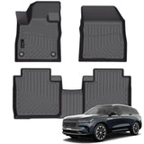 Auxko All Weather Floor Mats Fit for Lincoln Nautilus 2024 2025 2026 TPE Floor Liner Trunk Mat Nautilus Accessories All Season Odorless Anti-Slip Black