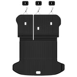 Auxko All Weather Cargo Mat with Backrest Mat Fit for Kia Sportage 2023-2026 TPE Cargo Tray Accessoris All Season Guard Odorless Anti-Slip Trunk Liner with Back Seat Protector for Kia Sportage Black