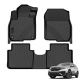 Auxko All Weather Floor Mats Fit for Honda CR-V 2017-2022 TPE Liners Accessories All Season Guard Odorless Anti-Slip Floor Mats for Honda CRV 2022 2021 2020 2019 2018 2017 Black