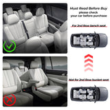 Auxko All Weather Floor Mats & Cargo Mat & Backrest Mat Fit for Jeep Grand Cherokee L 7 Seat (2nd Row Bench Seat) 2025-2021 Liner Trunk Mat Accessories Odorless Black