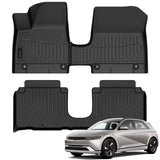 Auxko All Weather Floor Mats for Hyundai IONIQ 5 2025 Limited/XRT Movable Console Model TPE Liners All Season Accessories Guard Odorless Anti-Slip Floor Liners for Hyundai IONIQ 5 2025 Limited XRT