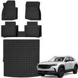 Auxko All Weather Floor Mats Cargo Mat for Mazda CX-50 Hybrid 2025 TPE Liners All Season Accessories Guard Odorless Anti-Slip Floor Liners Trunk Tray for Mazda CX50 Hybrid 2025