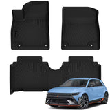 Auxko All Weather Floor Mats for Hyundai IONIQ 5 N 2025 TPE Liners All Season Accessories Guard Odorless Anti-Slip Floor Liners for Hyundai IONIQ 5 N 2025