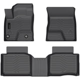 Auxko All Weather Floor Mats Fit for Mitsubishi Outlander PHEV 2023 2024 2025 TPE Rubber Liners Outlander PHEV Accessories All Season Guard Odorless Anti-Slip Floor Mats