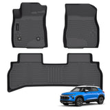 All Weather Floor Mats Fit for Chevrolet Chevy Trailblazer FWD 2021-2025 2026 TPE Rubber Liners Trailblazer FWD 2021-2025 2026 Accessories Set All Season Guard Odorless Anti-Slip Floor Mats
