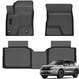 Auxko All Weather Floor Mats Fit for Mitsubishi Outlander PHEV 2023 2024 2025 TPE Rubber Liners Outlander PHEV Accessories All Season Guard Odorless Anti-Slip Floor Mats