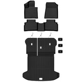 Auxko All Weather Floor Mats Cargo Mat with Backrest Mat for Kia Sportage 2023-2025 2026 (Gas Only) TPE Liners Accessories Guard Odorless Anti-Slip Floor Liners Trunk Tray with Back Seat Protectors