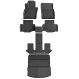 Auxko All Weather Floor Mats Cargo Mat Back Seat Mat Fit for Mazda CX90 6&7 Seat 2025 2024 TPE Floor Liner Trunk Mat CX90 Accessories All Season Odorless Anti-Slip Black