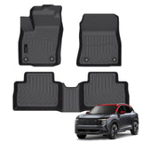 Auxko All Weather Floor Mats Fit for 2026 2025 Nissan Kicks TPE Liners Accessories All Season Guard Odorless Anti-Slip Floor Mats for Nissan Kicks 2026 2025 Black