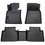 Auxko All Weather Floor Mats Fit for Toyota Camry Hybrid 2018-2024 TPE Rubber Liners Set Camry Hybrid Accessories All Season Guard Odorless Anti-Slip Floor Mats 2 Row
