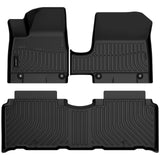 Auxko All Weather Floor Mats for 2025 Hyundai IONIQ 5 SE SEL (Exclude XRT Limited) Unmovable Console Model TPE Liners All Season Accessories Guard Odorless Anti-Slip Floor Liners for IONIQ 5 2025