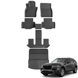 Auxko All Weather Floor Mats Cargo Mat Back Seat Mat Fit for Mazda CX90 6&7 Seat 2025 2024 TPE Floor Liner Trunk Mat CX90 Accessories All Season Odorless Anti-Slip Black