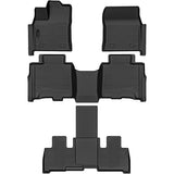 Auxko All Weather Floor Mats Fit for Toyota Sequoia 2023 2024 2025 TPE Rubber Liners Set Sequoia Accessories All Season Guard Odorless Anti-Slip Floor Mats