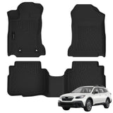 Auxko All Weather Floor Mats Fit for Subaru Outback 2020-2026 & Legacy 2020-2025 TPE Liners Accessories All Season Guard Odorless Floor Liner for Outback/Legacy 2025 2024 2023 2022 2021 2020 Black