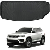 All Weather Cargo Mat Fit for Jeep Grand Cherokee L 2025 2024 2023 2022 2021 TPE Trunk Liner Accessories All Season Odorless Anti-Slip Black