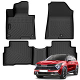 Auxko All Weather Floor Mats Fit for Kia Sportage Hybrid 2023 2024 2025 2026 TPE Rubber Liners Accessories All Season Guard Odorless Floor Mats