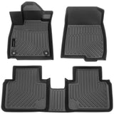 Auxko All Weather Floor Mats Fits for Honda Accord 2018-2022 TPE Rubber Liners Accessoires for Accord 2018-2022 All Season Guard Odorless Anti-Slip Mats for 1st & 2nd Row