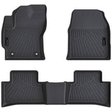 Auxko All Weather Floor Mats for Toyota Corolla Cross FWD Gas & AWD Hybrid 2022 2023 2024 2025 (Not for 2025 HEV SE) TPE Liner Corolla Cross Accessories All Season Guard Odorless Anti-Slip Floor Mats