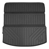 Auxko All Weather Cargo Mat with Back Seat Mat Fit for Mazda CX90 2025 2024 TPE Trunk Mat Accessories All Season Odorless Anti-Slip Black