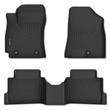 All Weather Floor Mats Fit for Hyundai Kona 2024 2025(Only Gas) TPE Rubber Liners Kona 2024 2025 Accessories Set All Season Guard Odorless Anti-Slip Floor Mats Black