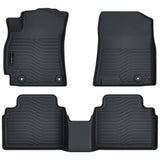 Auxko All Weather Floor Mats Fits for 2025 Kia K4 Sedan TPE Liners Accessory for Kia K4 Sedan 2025 All Season Odorless Anti-Slip Floor Mats Black