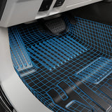 Auxko All Weather Floor Mats Fits for Ford Explorer 2020-2024 2025 7 Seat Full Set TPE Rubber Liners Set All Season Guard Odorless Anti-Slip Floor Mats for 1st & 2nd & 3rd Row