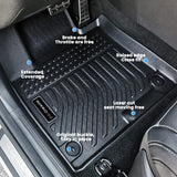 Auxko All Weather Floor Mats Fit for Kia Sportage Gasoline 2023 2024 2025 2026 TPE Rubber Liners Accessories All Season Guard Odorless Floor Mats