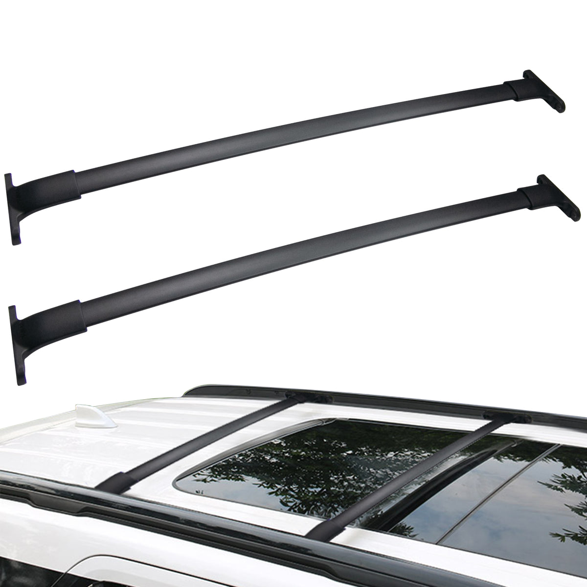 AUXKO Car Rooftop Cross Bars Roof Racks Compatible for 2016-2019