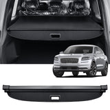 AUXKO Retractable Cargo Cover for Lincoln MKX 2018-2016, Trunk Cargo Cover Luggage Security Shade Cover for Lincoln Nautilus 2023-2019 Shielding Shade Anti-Peeping Luggage Privacy Screen, Carbon Fiber