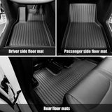 AUXKO - Alfombrillas para todo tipo de clima para Tesla 2025 2026 modelo Y de enebro y Tesla - Tapete de carga frontal para maletero trasero inferior TPE forros accesorios protector antideslizante sin