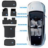 AUXKO - Alfombrillas para todo tipo de clima para Tesla 2025 2026 modelo Y de enebro y Tesla - Tapete de carga frontal para maletero trasero inferior TPE forros accesorios protector antideslizante sin
