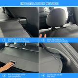 AUXKO Retractable Cargo Cover for Mitsubishi Outlander 2025-2022, Trunk Cover Luggage Security Shade Cover for 2025 2024 Outlander Shielding Anti-Peeping Privacy Screen Carbon Fiber(Not for Sport)