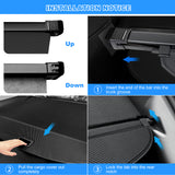 AUXKO Retractable Cargo Cover for Subaru Trailseeker 2026, Carbon Fiber 4 PCS Headrest Hooks, Tool-free Shade, Anti-peeping Privacy Screen, Anti-UV Luggage Accessory, Waterproof Rear Trunk Cover