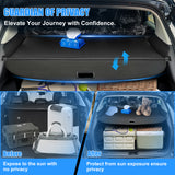 AUXKO Retractable Cargo Cover for Porsche Cayenne 2026-2019, Cargo Trunk Cover Luggage Security Shade Cover for 2026 2025 2024 Cayenne Shielding Shade Anti-Peeping Luggage Privacy Screen, Carbon Fiber